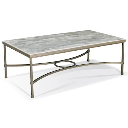 Cocktail Table with Onyx Stone Top